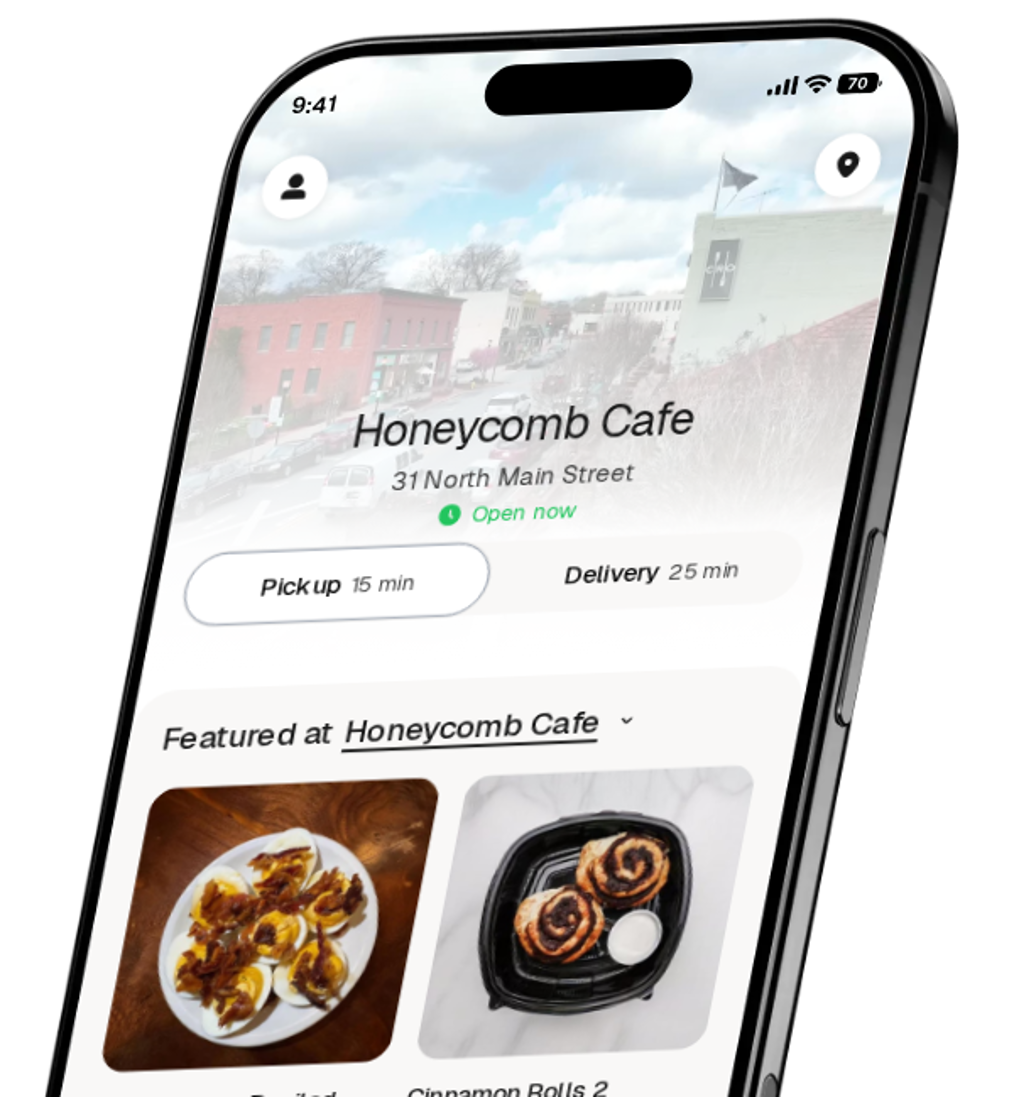 Honeycomb Cafe app preview