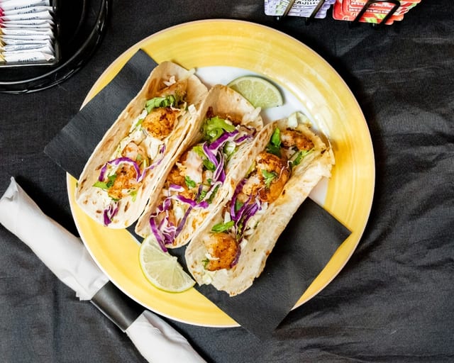 Seasonal Taco Trio - Shrimp Tacos